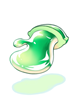 Green bubble gum