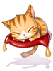 Costume sleepy cat hat
