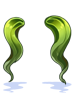 Costume Twin Ponytail (Green)
