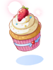 Strawberry Cream Cupcake