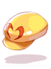 Costume yellow heart hat