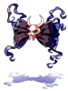 Costume Goth skull ribbon