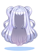 Costume Airy two side up (silver hair)