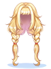 Costume Long Twin Braids