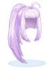 Costume Ponytail hair (mauve)