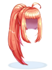 Costume Ponytail hair (red)
