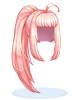 Costume Ponytail hair (pink)