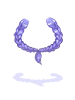 Costume pigtails half-up (blue)