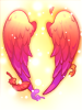 Costume Sky Sky red Angel wings