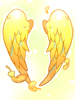 Costume Heavenly Golden Angel Wings