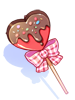 Costume heart stick Choco